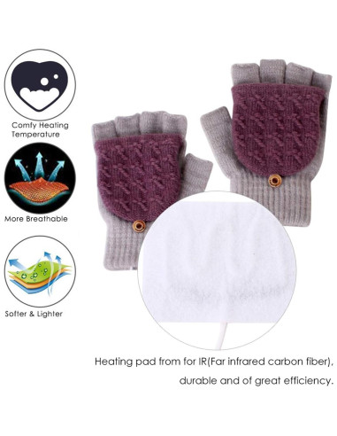 Guantes Calentados USB Unisex Petyoung - Invierno 16 cm