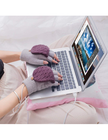 Guantes Calentados USB Unisex Petyoung - Invierno 16 cm