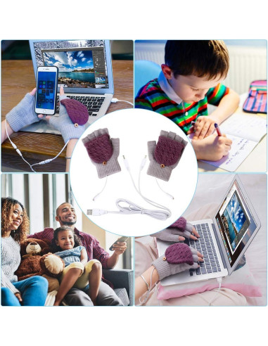 Guantes Calentados USB Unisex Petyoung - Invierno 16 cm