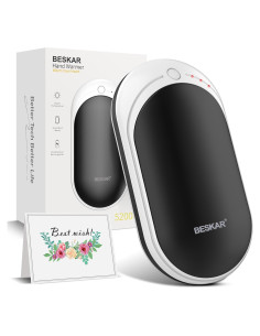 Calentador de Manos Recargable BESKAR 5200mAh Doble Lado