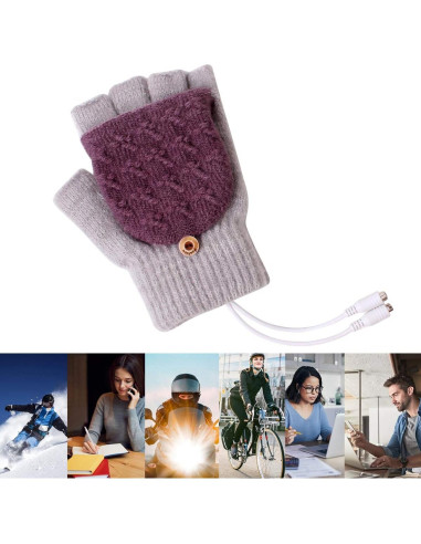Guantes Calentados USB Unisex Petyoung - Invierno 16 cm