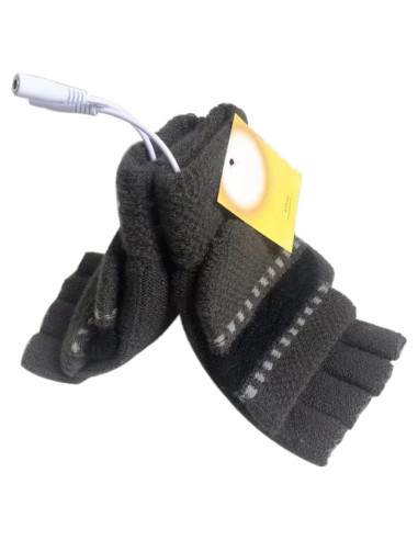 Guantes Calentados USB Kbinter para Invierno Gris Profundo