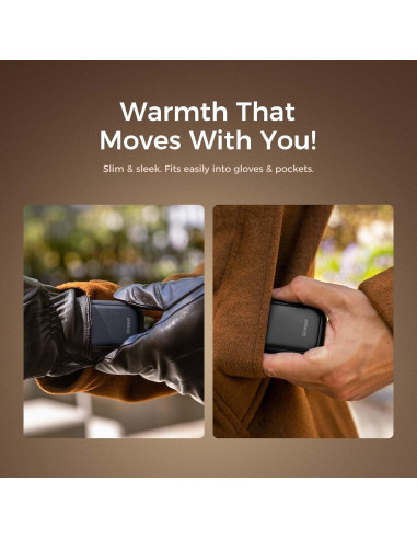 Calentadores de Manos OCOOPA UT3056-BK Recargables 5000mAh