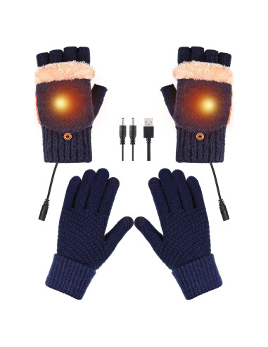 Guantes Térmicos USB Calentados ShinyMatch Unisex Verde