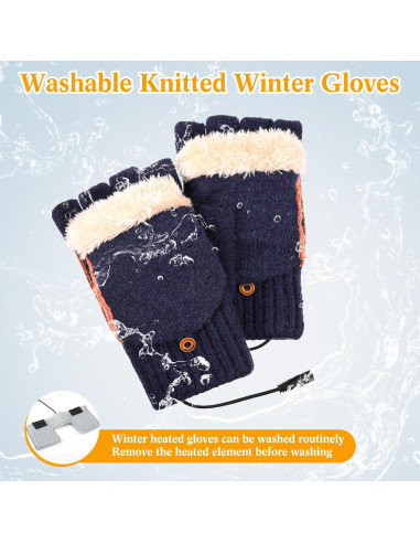 Guantes Térmicos USB Calentados ShinyMatch Unisex Verde