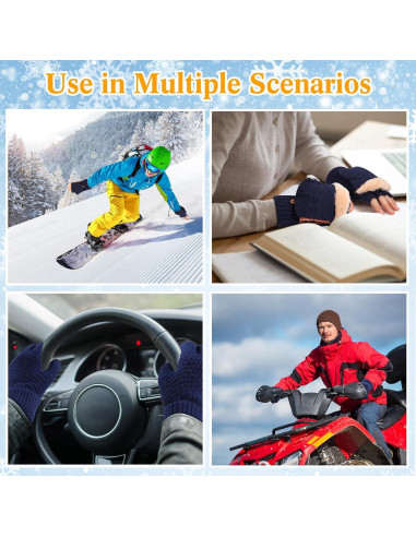 Guantes Térmicos USB Calentados ShinyMatch Unisex Verde