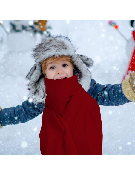 2 Bufandas Calentadas USB para Invierno - Lana Sintética