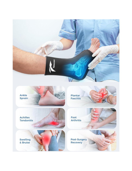 Funda de Hielo para Tobillo Tolaccea PRO - Terapia Fría y Caliente