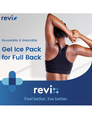 Funda de Hielo REVIX XXL para Espalda Completa 33x53 cm