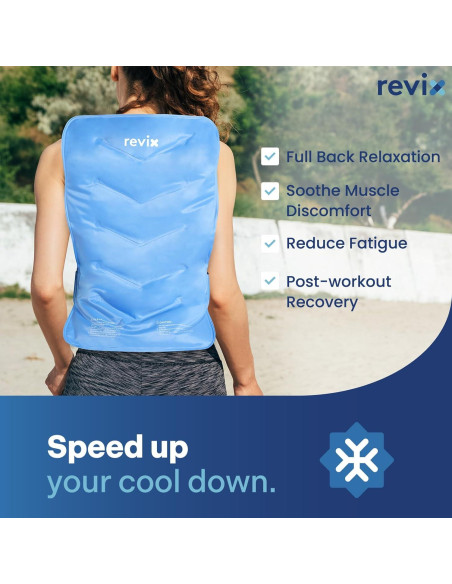 Funda de Hielo REVIX XXL para Espalda Completa 33x53 cm