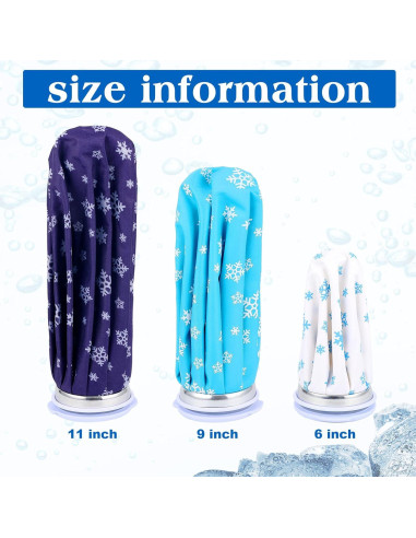 Fabbay 6 Paquetes de Hielo Reutilizables para Lesiones 15-27 cm