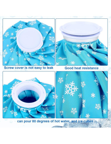 Fabbay 6 Paquetes de Hielo Reutilizables para Lesiones 15-27 cm