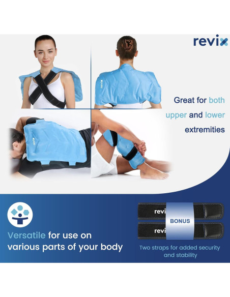 Funda de Hielo REVIX XXL para Espalda Completa 33x53 cm