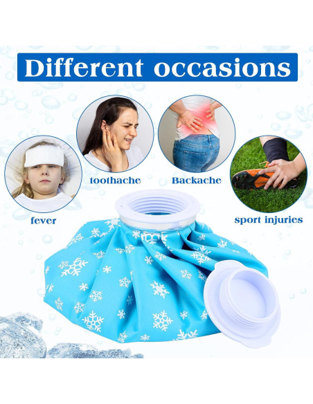 Fabbay 6 Paquetes de Hielo Reutilizables para Lesiones 15-27 cm