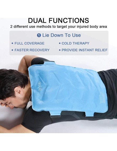 Funda de Hielo REVIX XXL para Espalda Completa 33x53 cm