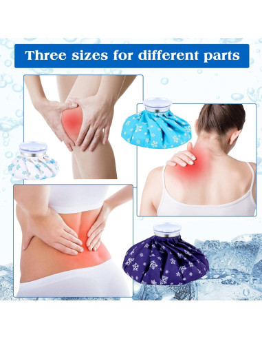 Fabbay 6 Paquetes de Hielo Reutilizables para Lesiones 15-27 cm