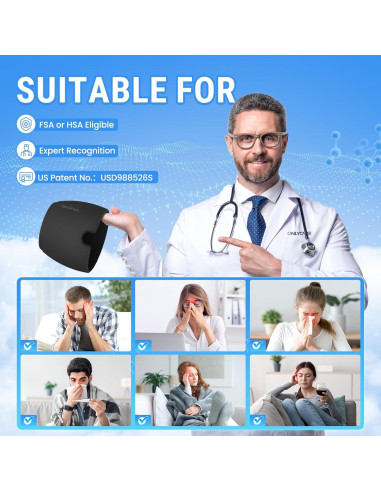 Gorro Alivio de Migraña ONLYCARE Gel Frío y Caliente Negro