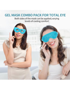 2 Máscaras de Ojos Gel Frío y Caliente CASAORI - Alivio Ojeras 2