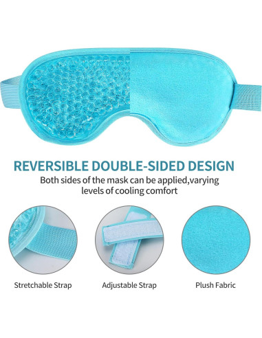 2 Máscaras de Ojos Gel Frío y Caliente CASAORI - Alivio Ojeras