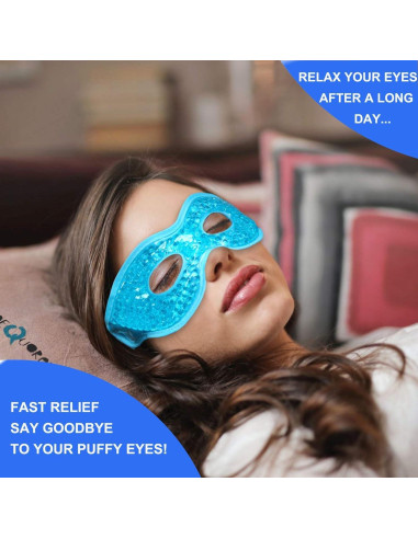 2 Máscaras de Ojos Gel Frío y Caliente CASAORI - Alivio Ojeras