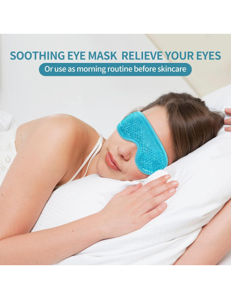 2 Máscaras de Ojos Gel Frío y Caliente CASAORI - Alivio Ojeras