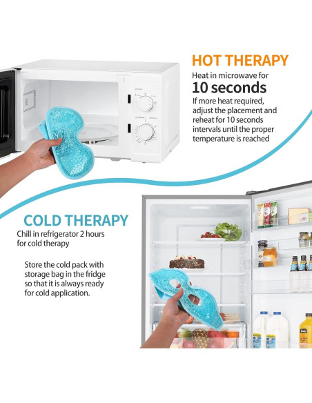 2 Máscaras de Ojos Gel Frío y Caliente CASAORI - Alivio Ojeras