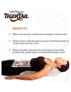 Bolsa de Terapia de Agua Caliente Tiger Tail Grande 54x58cm 2