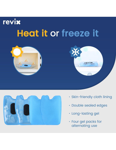 Paquete de Hielo para Cara REVIX Azul con Almohadillas