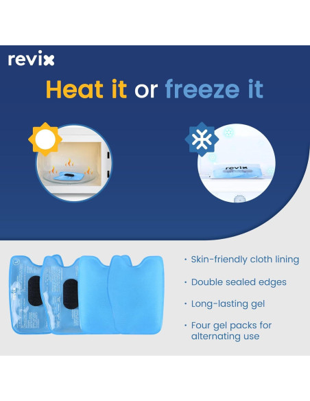 Paquete de Hielo para Cara REVIX Azul con Almohadillas