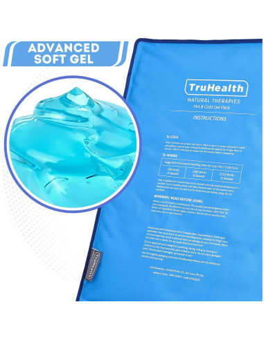 Paquete de Hielo de Gel Reutilizable TruHealth 2 Piezas 29x18cm