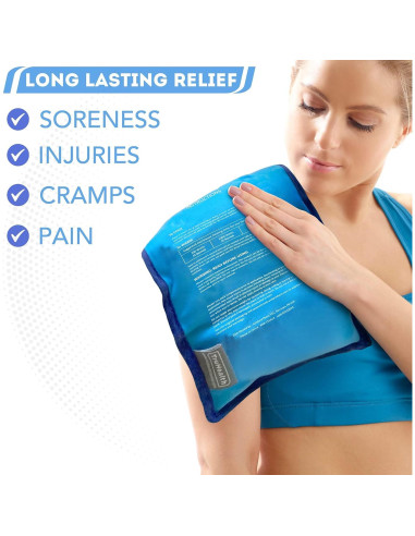 Paquete de Hielo de Gel Reutilizable TruHealth 2 Piezas 29x18cm