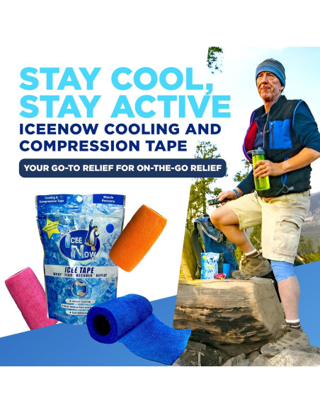 Cinta autoadhesiva ICEE para compresión fría 18,4x13,5cm