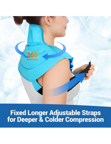 Compresa de Hielo Comfytemp para Cuello y Hombro con 2 Correas