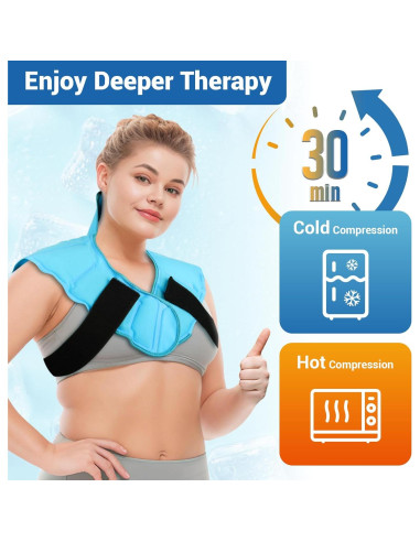 Compresa de Hielo Comfytemp para Cuello y Hombro con 2 Correas