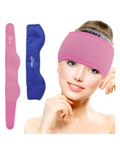 Funda de Hielo para Cabeza NEWGO - Alivio Migrañas Rojo
