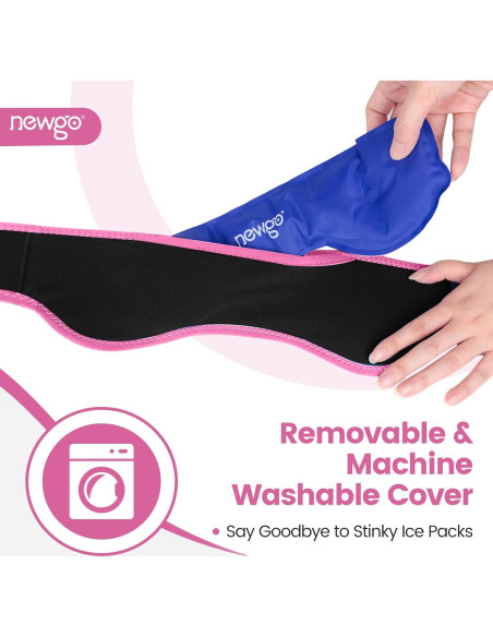 Funda de Hielo para Cabeza NEWGO - Alivio Migrañas Rojo