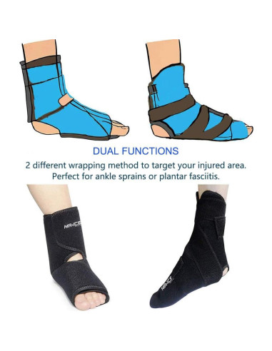 Funda de Hielo Reutilizable MR.ICE para Pie y Tobillo