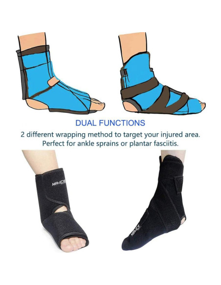 Funda de Hielo Reutilizable MR.ICE para Pie y Tobillo