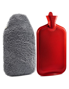 Funda Botella Agua Caliente Caucho Peterpan 2,96L Gris