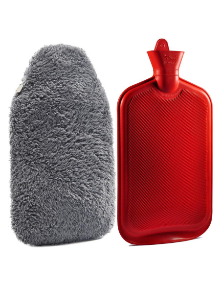 Funda Botella Agua Caliente Caucho Peterpan 2,96L Gris