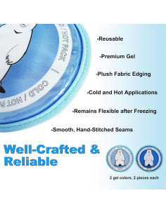 Paquete de Hielo de Gel Suave MAISIMI 4 Pcs 12.5 cm 2
