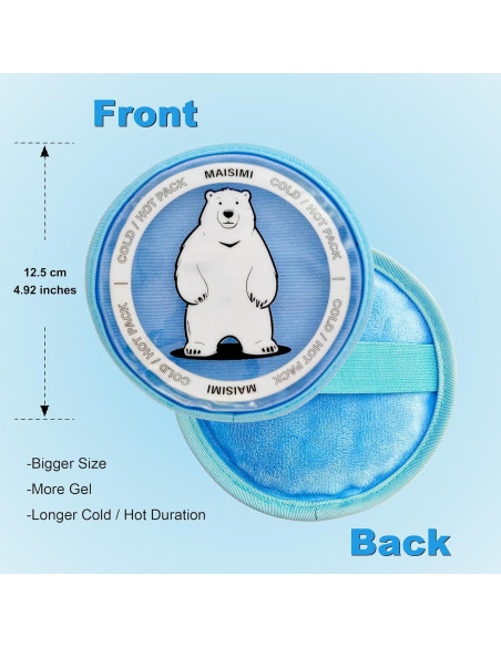 Paquete de Hielo de Gel Suave MAISIMI 4 Pcs 12.5 cm