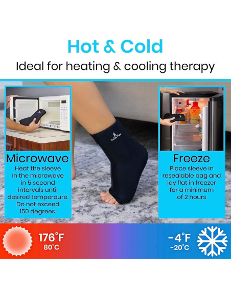 Funda de Hielo para Tobillo Vive Health - Compresión Ajustable