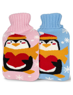 Botella de Agua Caliente 2L DEFUNX con Funda Pingüino