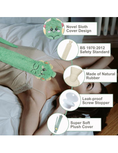 Botella de Agua Caliente BIPGF 2.25L con Funda Dinosaurio 2