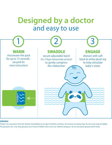 Cinturón Térmico Dr. Brown's Panda 0-3m Alivia Barriguita