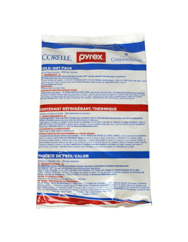 Paquete Frío Caliente Grande Pyrex 2 Unidades 28x17.8 cm