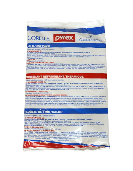 Paquete Frío Caliente Grande Pyrex 2 Unidades 28x17.8 cm