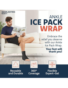 Funda de Hielo Reutilizable Everlasting Ice Rx para Tobillo 2