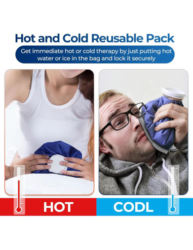 Bolsa de Hielo Reutilizable Ohuhu 22,86 cm Azul Terapia Fría